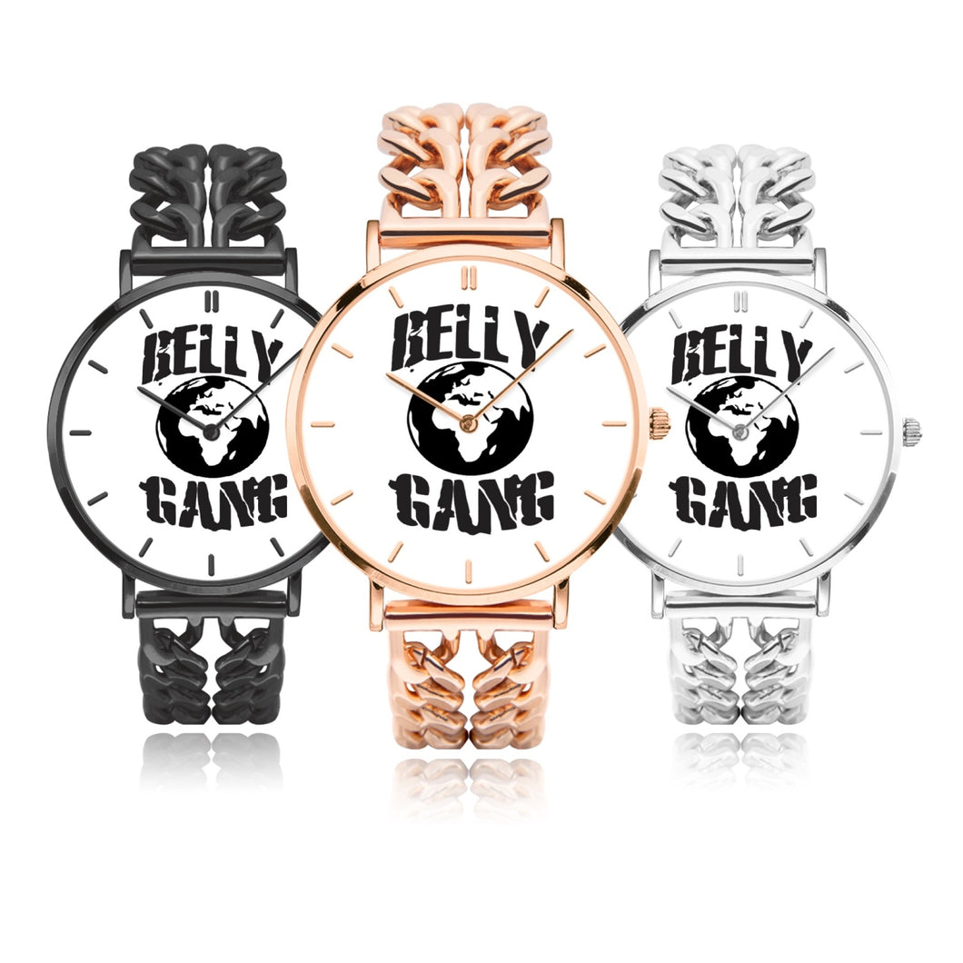 BELLY GANG Hollow Out Strap Quartz Watch - With Indicators