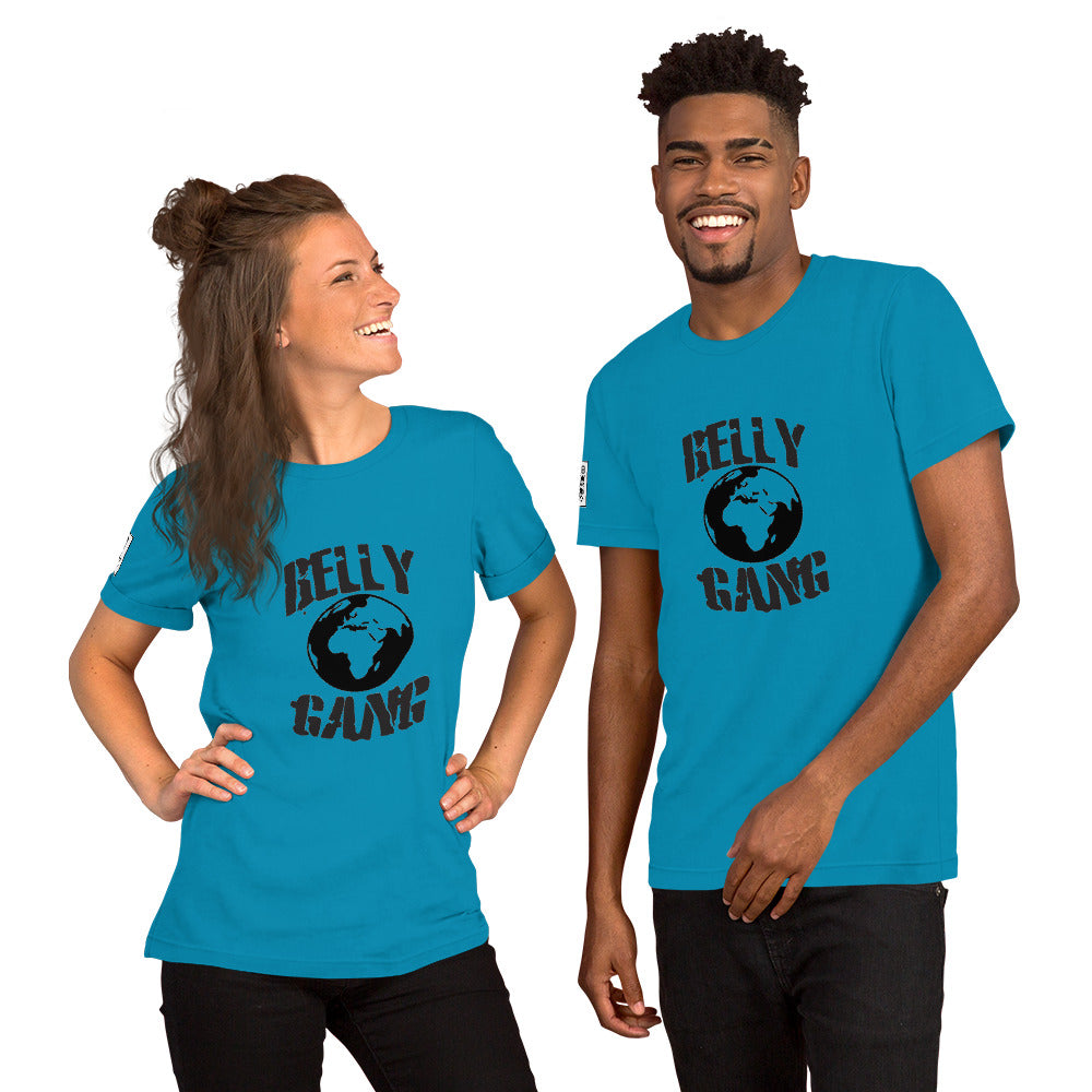 Belly Gang Short-Sleeve Unisex T-Shirt with Youtube QR code