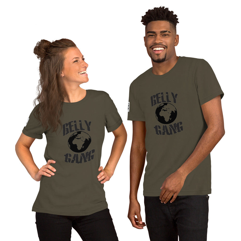Belly Gang Short-Sleeve Unisex T-Shirt with Youtube QR code